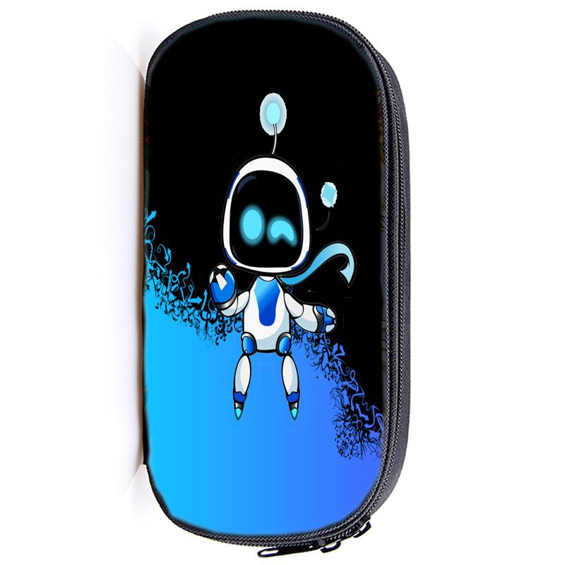 Astro Bot Astronaut Pencil Case Zip Pencil Bag Pouch Function Portable Pencil Case with Zipper Student Stationery Supplies