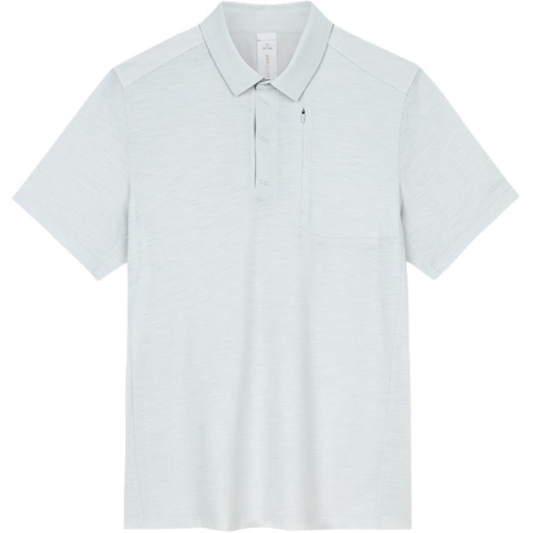 

Anta Champion Outdoor Series Spliced Comfortable Versatile Breathable Casual Sports Polo Shirt Men tops White Fog-Gray 152430112-2 2XL