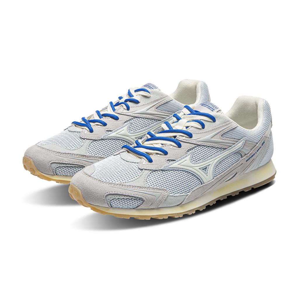 Mizuno LG 60S 2K Azul Oxigênio Retro Sola Fina Treino Casual Versátil Uso Urbano Cotidiano Cano Baixo Calçados de Estilo de Vida Tênis Unissex Azul Céu D1GH242117