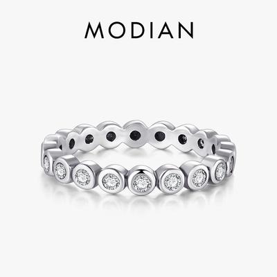 Luxusní originální 925 Sterling Silver Starshine CZ prsten na prst Autentické šperky pro ženy svatební dárek
