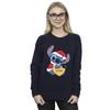 Disney Womens/Ladies Lilo And Stitch Christmas Love Biscuit Sweatshirt