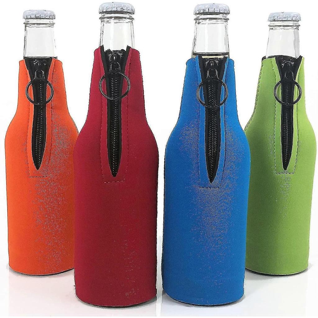 Foldable Round Bottom Bottle Protector Bag Beer Bottle Liner Cooling Bag - 4 Pieces - DD01