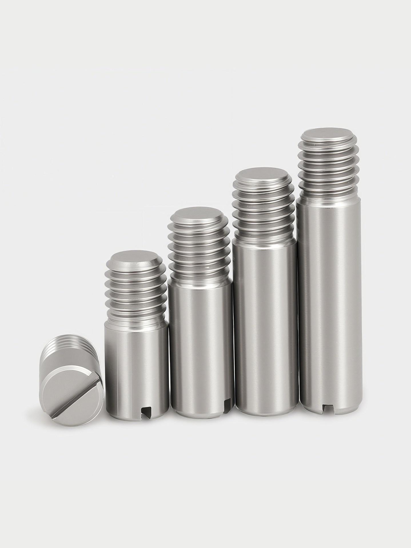 

304 Stainless Steel GB878 Slotted Head External Thread Positioning Pin Shaft M2-M10 M2.5*8 (5 pcs) Machined