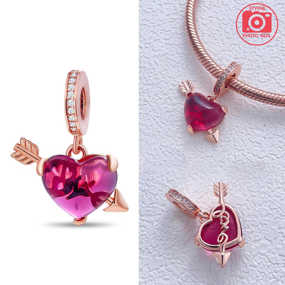 Charms Plata Rose Gold Love Lock Pendant Copper Colors For Charms Copper Colors Original Bracelet For Jewelry Making