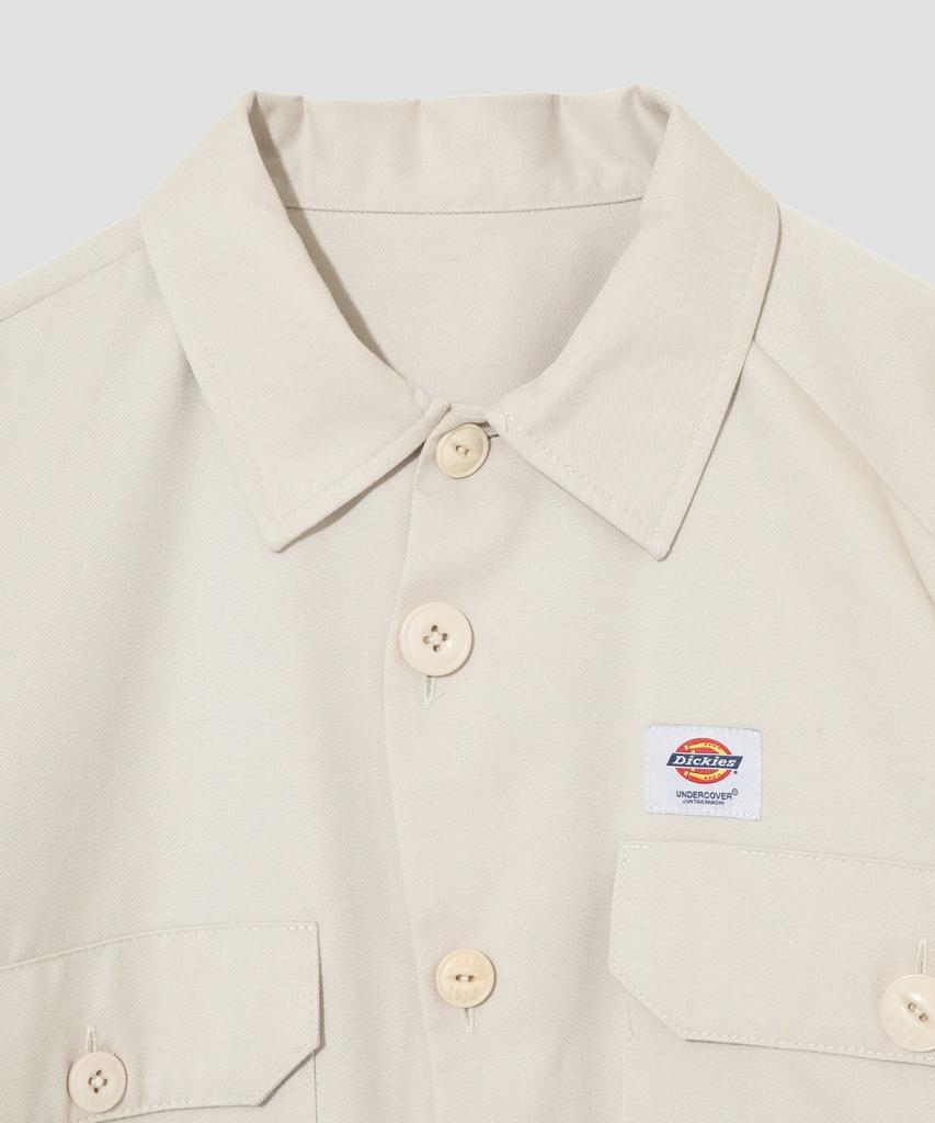DICKIES X Undercover Short Sleeve Work Shirt Stone