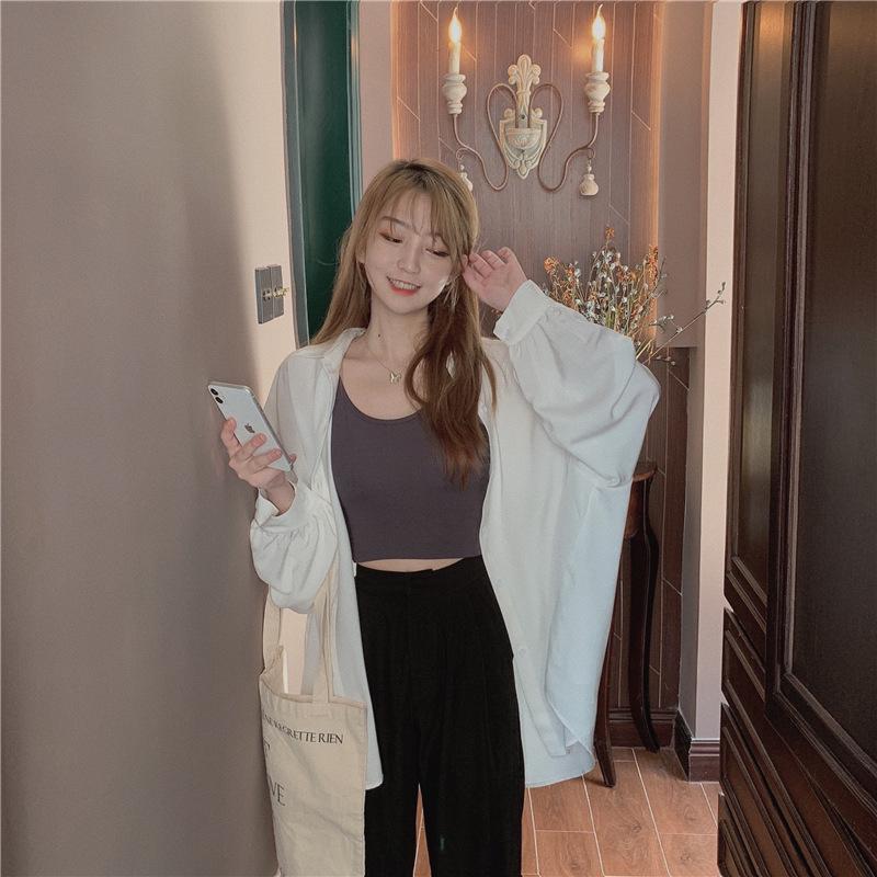 Spring Women's Loose Drape Ice Silk Shirt - Plus Size Long Sleeve Sun Protection