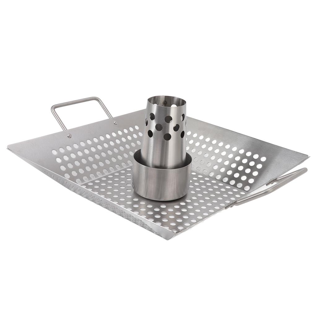 Beer Can Chicken Pan Food Grade Stainless Steel Beer Can Chicken Roaster Stand Holder with 2 Handle