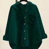 2025 Autumn Plus Size Korean Style Versatile Commuter Long Sleeve Shirt