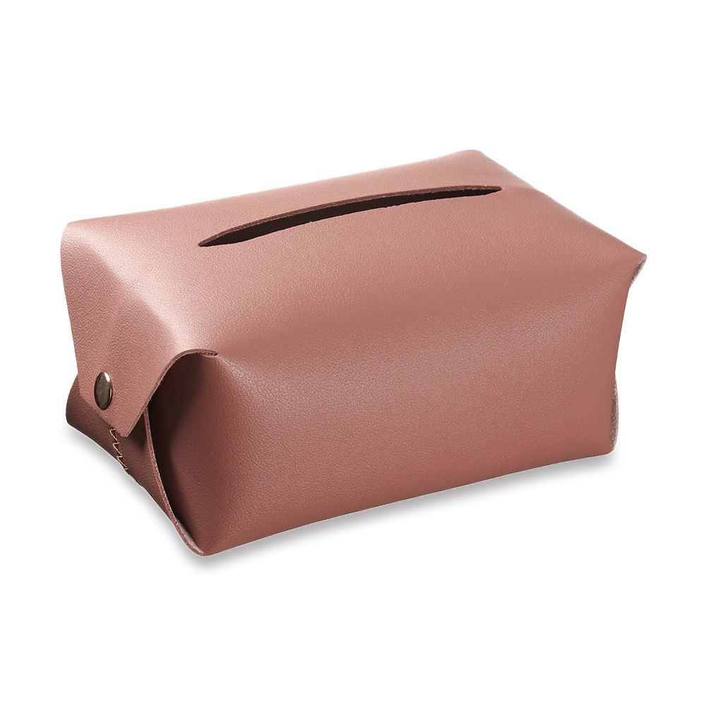 Table Decoration PU Leather Dispenser Paper Towel Box Storage Cover Napkin Paper Bag Tissue Case