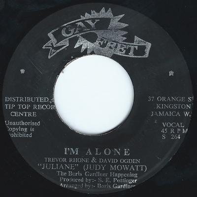 7inch Record JULIE ANNE / THE GAYTONES - I'm Alone / Together S265 Gay Feet 1973 Jamaica Reggae, Ska & Dub Used