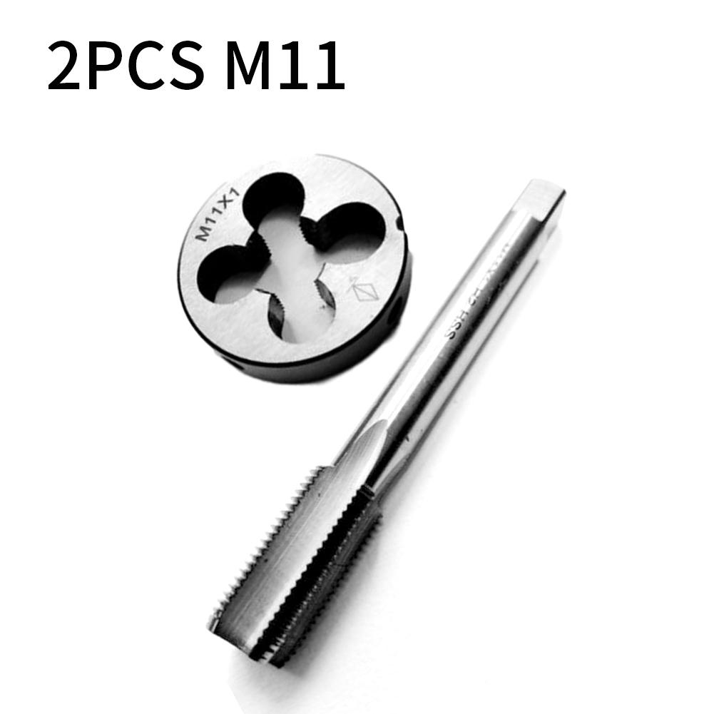 Outil taraud et filière HSS Acier rapide Kit Kits M934 Outils & Filière M11 x 1.0mm 11*1mm Taraud Métrique Nouveau 2 pièces/ensemble