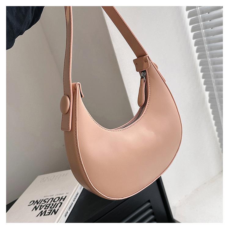

This year s popular small bag women s 2025 new versatile shoulder bag fashion high-end texture summer armpit bag рожевий