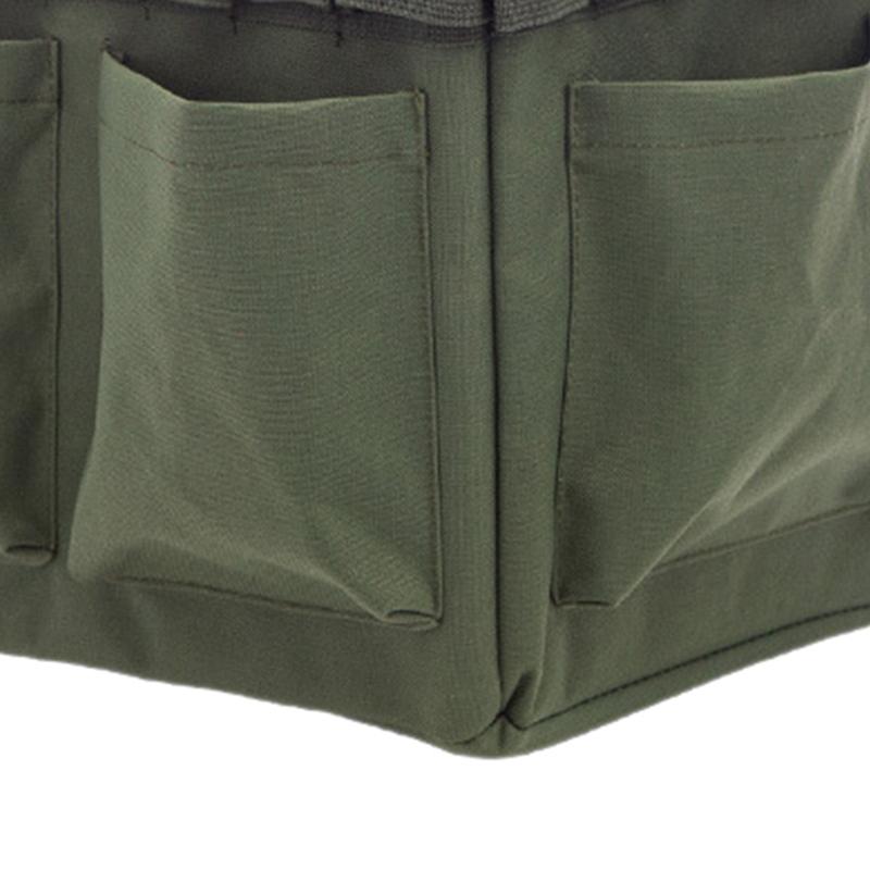 Outdoor Werkzeugtasche Große Kapazität Verschleißfest Faltbar Oxford-Gewebe Werkzeughaltertasche für Gartenarbeit