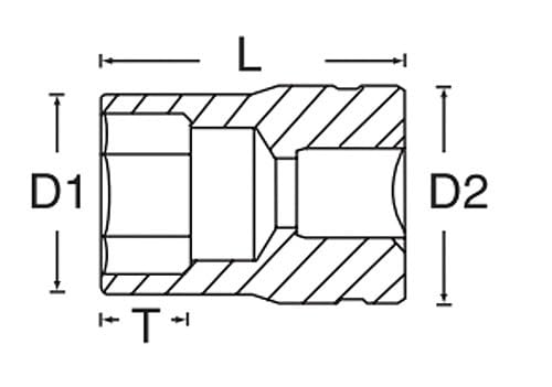 SIGNET 1/4 Drive 13MM Socket (Hexagon) 11313