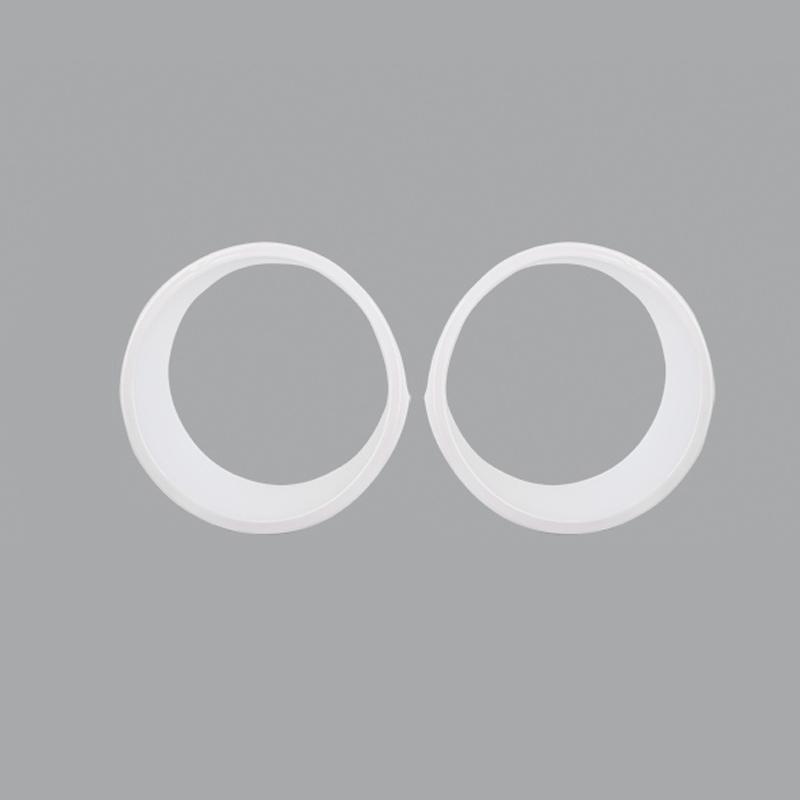 Car ABS Front Headlight Ring Lamp Decoration Cover Stickers For Jeep Wrangler JL JT Gladiator 2024 Up Car Accessories