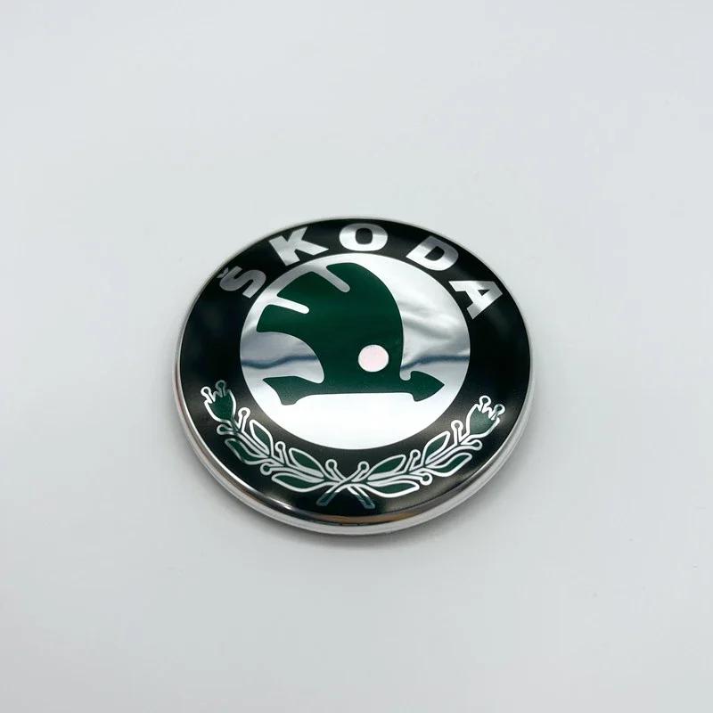 

Car Sticker 80mm 90mm 100mm Car Logo Badge Car Front Grille Rear Trunk Emblem for Skoda Octavia Rapid Fabia A7 Superb KAMIQ VRIS 80mm