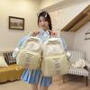 Schoolbag Japanese New High-value, Fresh and Sweet Plaid Backpack, Junior High School Student Schoolbag for Women, Lightweight and Large-capacity