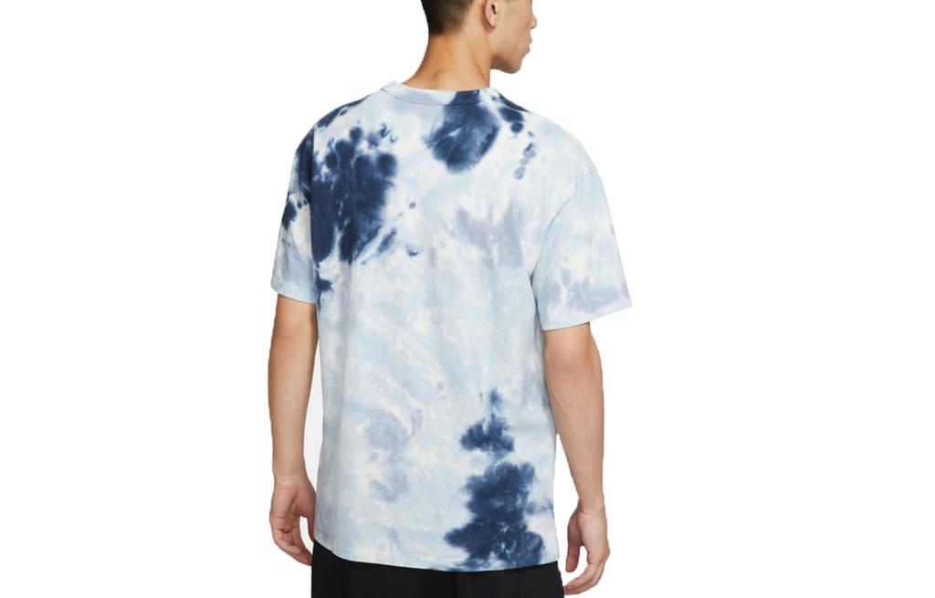Nike T Shirts Men's Slate Blue Crew Neck Moderate Straight Fit DD2721-104