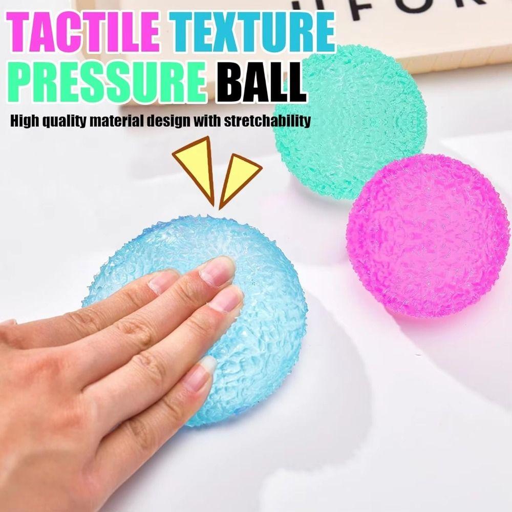 Transparent Crunchy Slushie Squeeze Ball Blue Grass Ball Squeeze Toy Crispy Handmade Ball Office