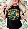 Planet Handle With Care PNG, Vintage Earth Day Design, Save The Planet, Eco Friendly Graphic, Retro Earth T-Shirt
