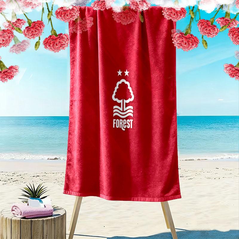 NFFC Logo Beach Towel, Large Soft Quick Dry Towel for Beach Camping Swimming