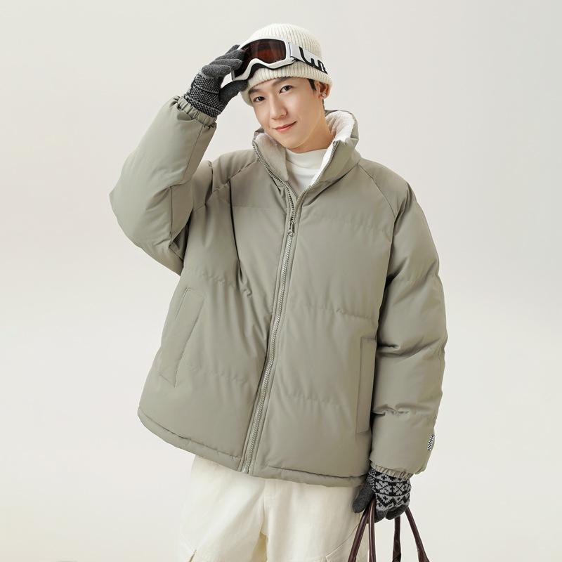 

Зимняя хлопковая куртка с утолщенной курткой для мальчиков, зимняя куртка с воротником-стойкой и бархатной теплой подкладкой, водонепроницаемая парная хлопковая куртка. XXXL