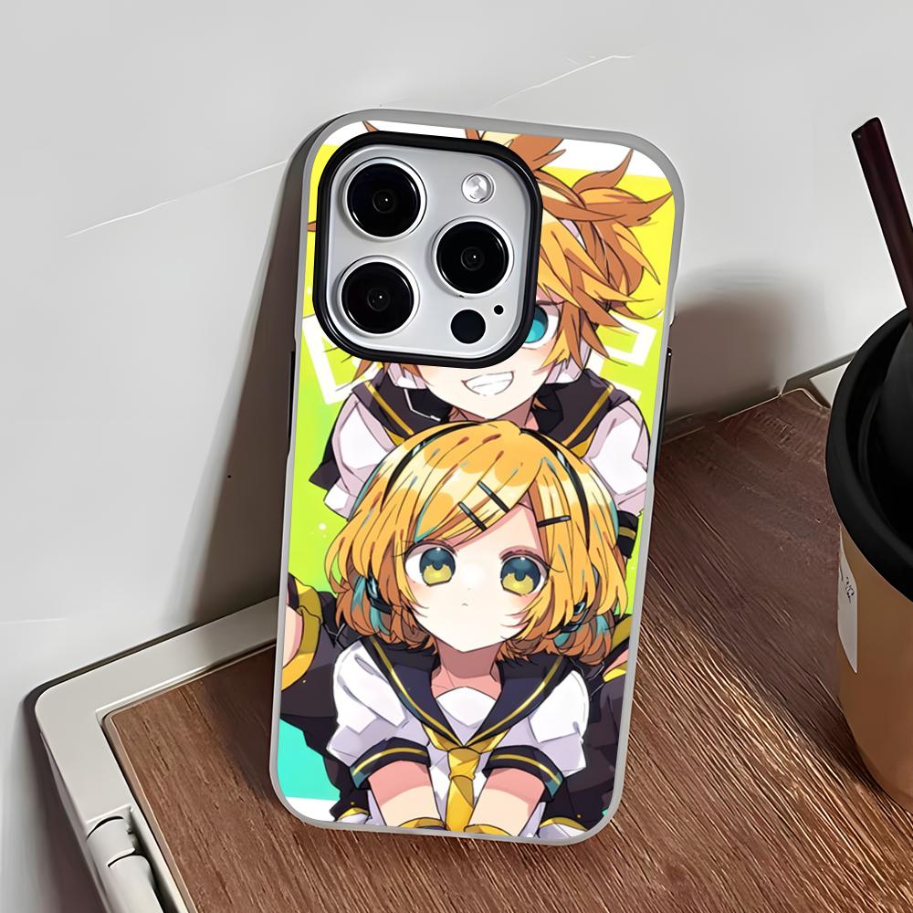 KagamineS Rin Len Phone Case For IPhone 17 Air 16 E 15 14 Plus 13 12 11 Pro Max Jelly 2 In 1 Protective Case