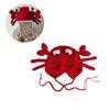 Knitted Hat Crab Claw for Girls Y2K-GIRL Hat Crocheted Claw Slouchy Designs