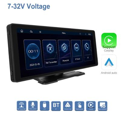 10.26" Car Multimedia Player Bluetooth Navi For Wireless Carplay Android Auto