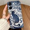 For Xiaomi POCO X8 Pro Max 5G Cases Blue Love Bow Cover Soft Matte Silicone Protective Black For POCO X8Pro Max Funda
