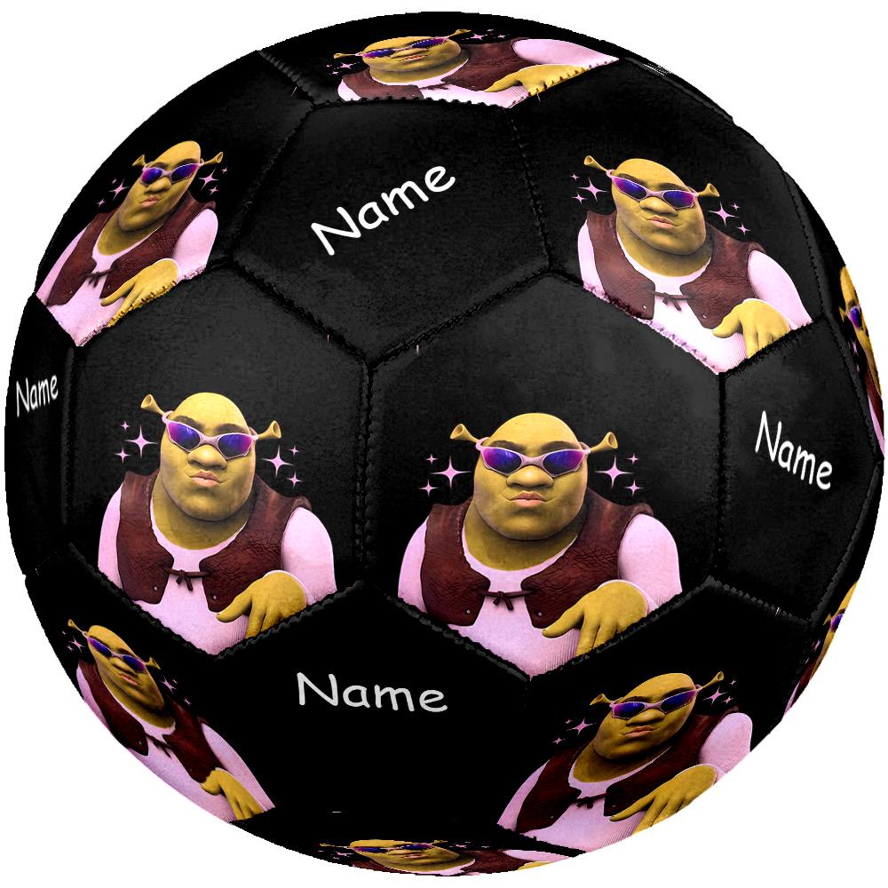 Custom Name Shrek Theme Size 5 Soccer Ball, Suitable for Both Indoor and Outdoor Matches, a Gift Suitable for Everyone.