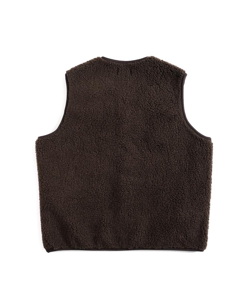 Wild Bricks W24 Fleece Vest (Dark Brown)