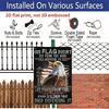 2D Flat Veterans Day, American Soldier Eagle Print Metal Sign, 8"x12" House Sign, Front Door Sign, Porch Sign Aluminium Wall Decor for Home Bedroom