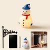 Snowman Decorative Bookshelf Light with for Library Bookcase Reading