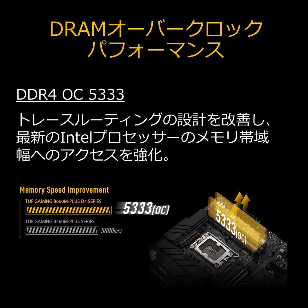 ASUS INTEL 12th Generation CPU Compatible B660 Chipset mATX Motherboard TUF GAMING D4 Authorized Distributor (LGA1700) B660M-PLUS [Domestic Product]