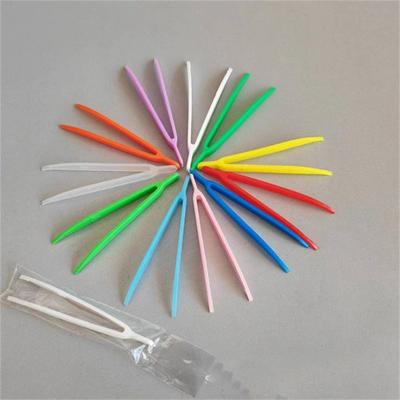 Juguete de plástico para niños, 20 piezas, pinzas de plástico, embalaje independiente, pinzas de belleza, pinzas desechables multicolor, pinzas de codo