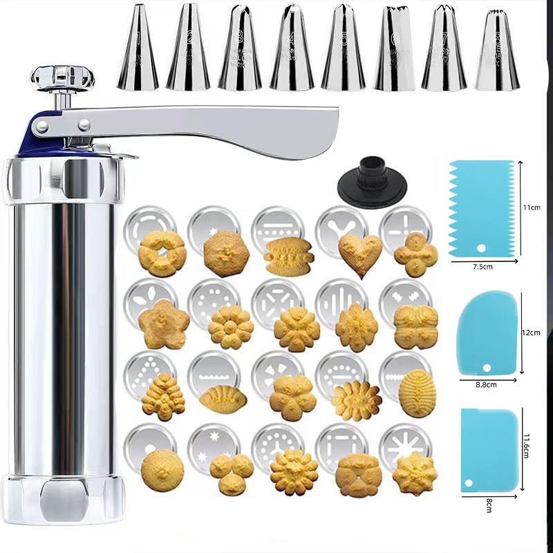 Diy Handmade Cookie Press Machine Cookie Press Icing Kit Cookie Nozzle Cutter Mold Pastry Syringe Cream Cookie Cake Tool