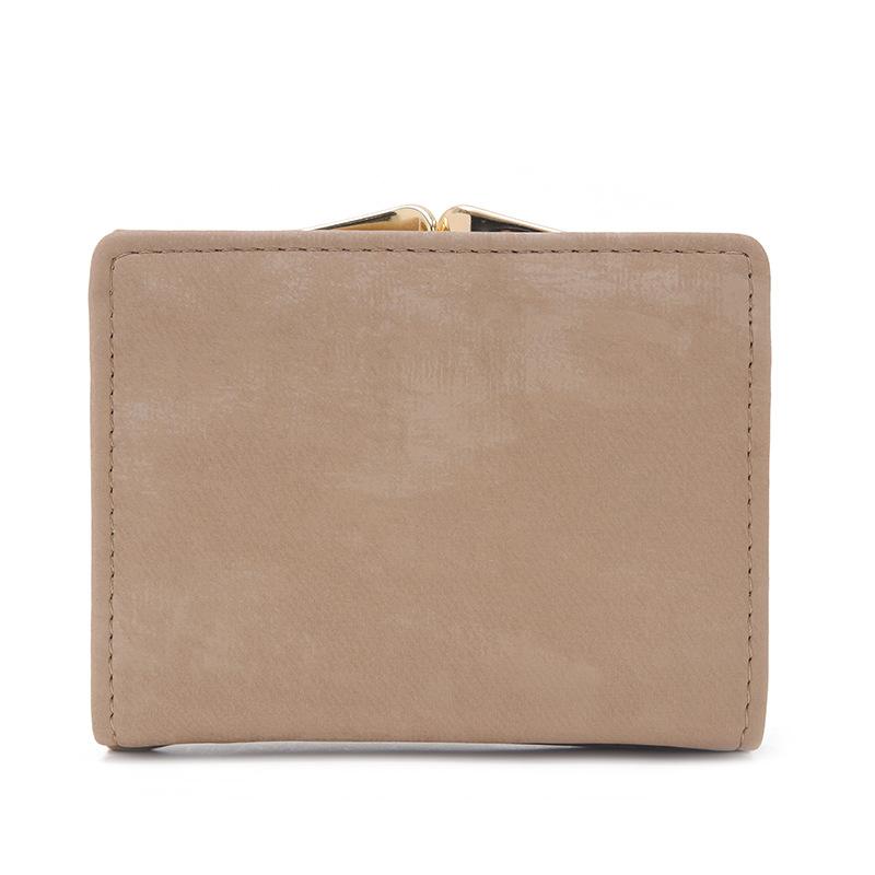 PU Hardware Leaf Buckle  Bag with Multiple Card Slots Coins Women's Coin Purse