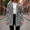 Women's Winter Thickened Double-sided Velvet Stand Collar Loose Leopard Print Plush Zipper Jacket