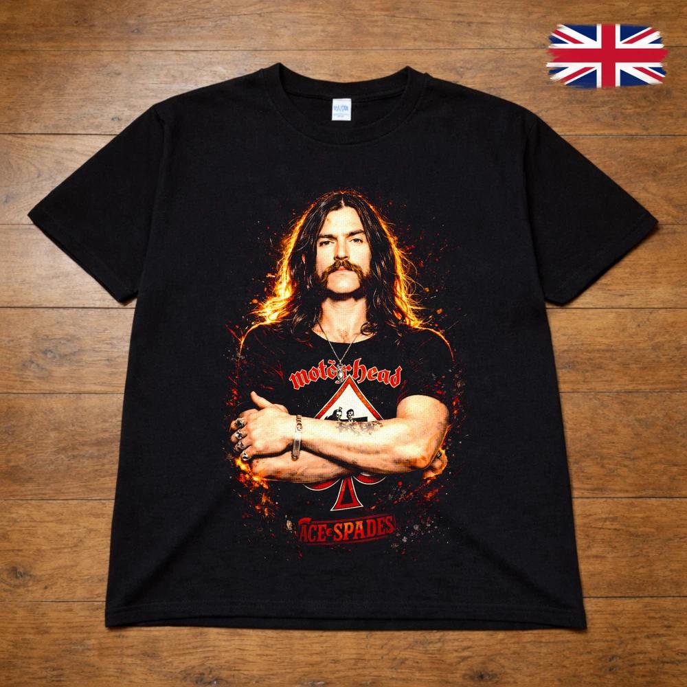 Lemmy Inspired Motrhead Style T Shirt Ace of Spades Rock Metal Tee Adults Kids 2XL