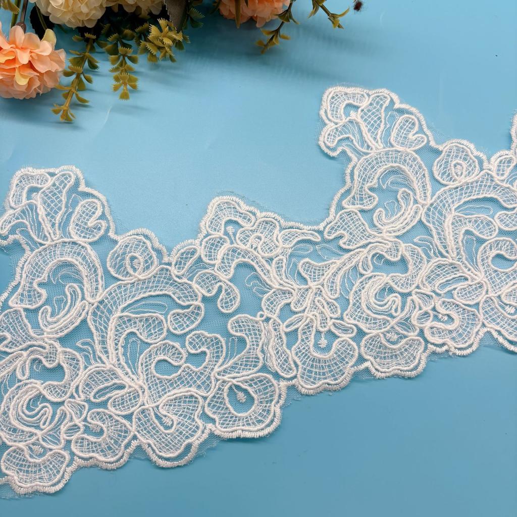 Rope Strand Barcode Embroidery Lace Women Lace Lolita Clothing Hem Accessories