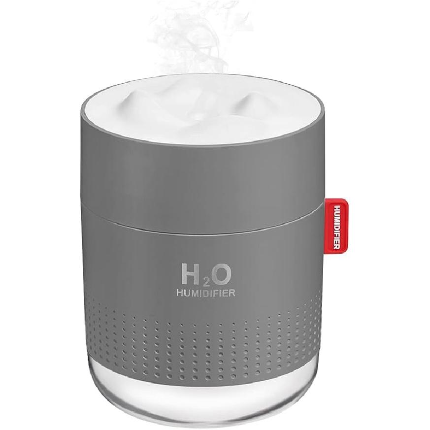 Portable Mini Humidifier, 500ml Small Cool Mist Humidifier, USB Personal Desktop Humidifiers for Baby Bedroom Travel Office Home, Auto Shut-Off, 2