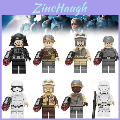 Kids Building Toy Storm Trooper Snow Soldier Commander Figure Plastic Material Height 4.5cm