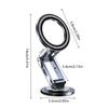 Adhesive Phone Holder Car Dashboard Mount Magnetic Foldable Stand 360 Degree Rotating Cellphone Holder Stand