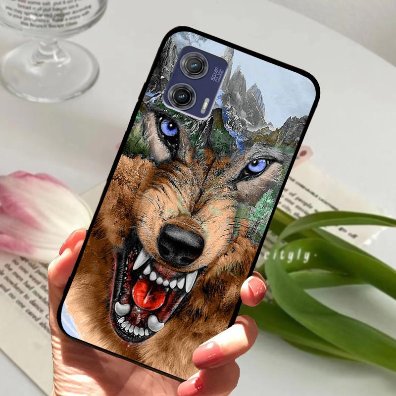 For Motorola Edge 50 Fusion Cases Animal Painted Soft Silicone Phone Cases for Moto Edge 50 Fusion Back Covers Coque Bumper