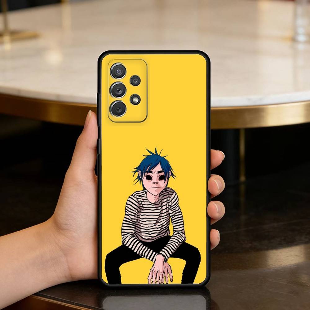 A-Anime G-Gorillaz Soft Silicone Black Cover Phone Case For Samsung Galaxy A73,A72,A71,A70,A53,A52,A51