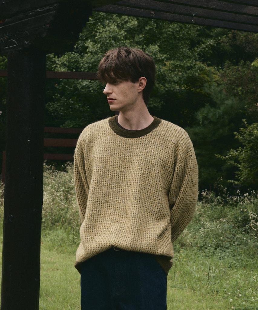 SIECLE Alpaca Multicolor Knit (Olive)
