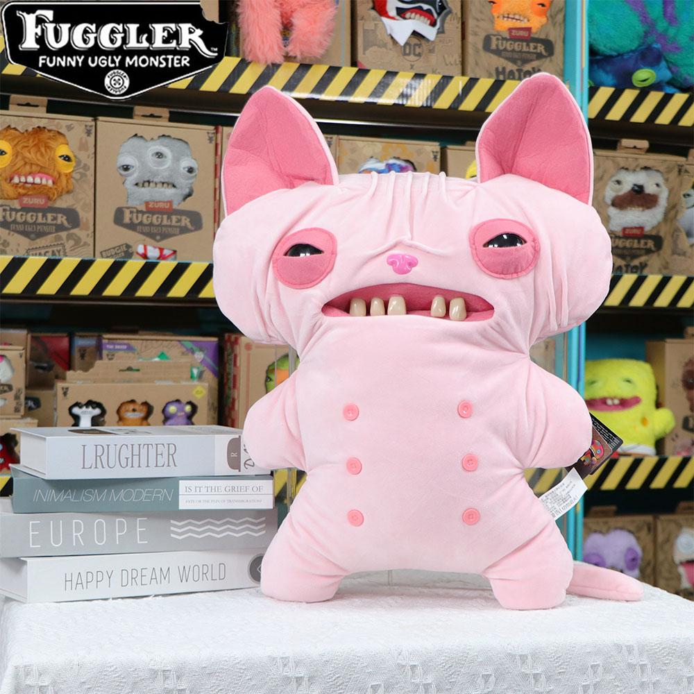 47cm Funny Ugly Teeth Monster Plush Toy Kawaii Soft Pillow Doll Gift Hairless Cat Style