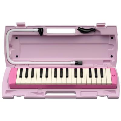 Yamaha PIANICA Keyboard Designed with Ease of Use In Includes a Matching Colored Plastic Hard 32-key Harmonica, Pink, P-32EP. Children's Mind. Case.