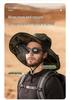 Solar-Powered Wide Brim Fisherman Hat with Fan for Sun Protection, Rechargeable and Portable for Outdoor Travel